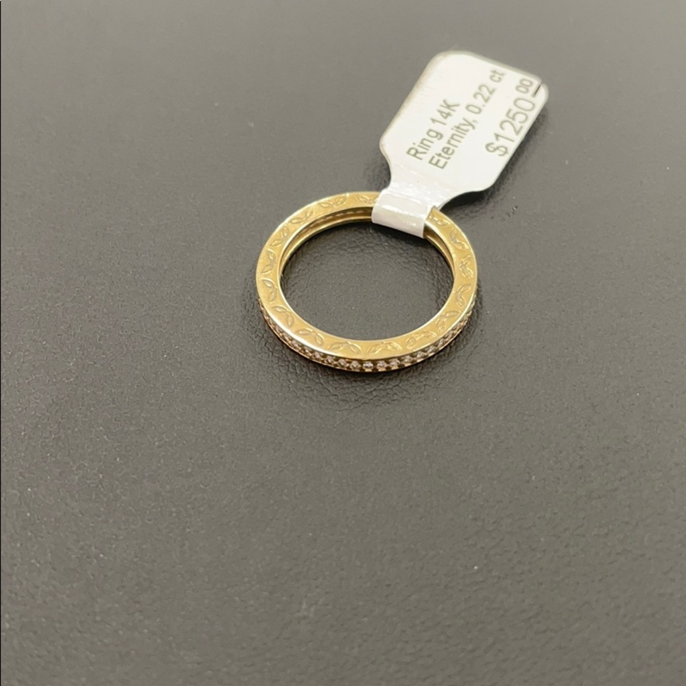 PANDORA Eternity band 14k gold and diamonds 0.22CT